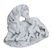 Копилка Лошадь мама, камень