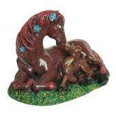 Копилка Лошадь мама, цветная