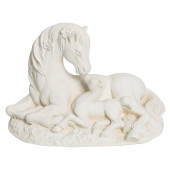 Копилка Лошадь мама, слоновая кость