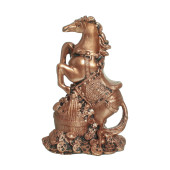 Копилка Конь на монетах стоячий 18см_13см, бронза