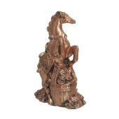 Копилка Конь на монетах стоячий 18см_13см, бронза