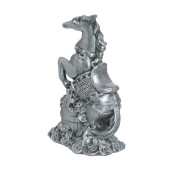 Копилка Конь на монетах стоячий 18см_13см, серебро