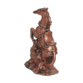 Копилка Конь на монетах стоячий 18см_13см, медь